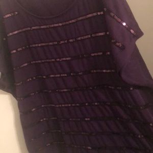 Purple Sequin Shirt